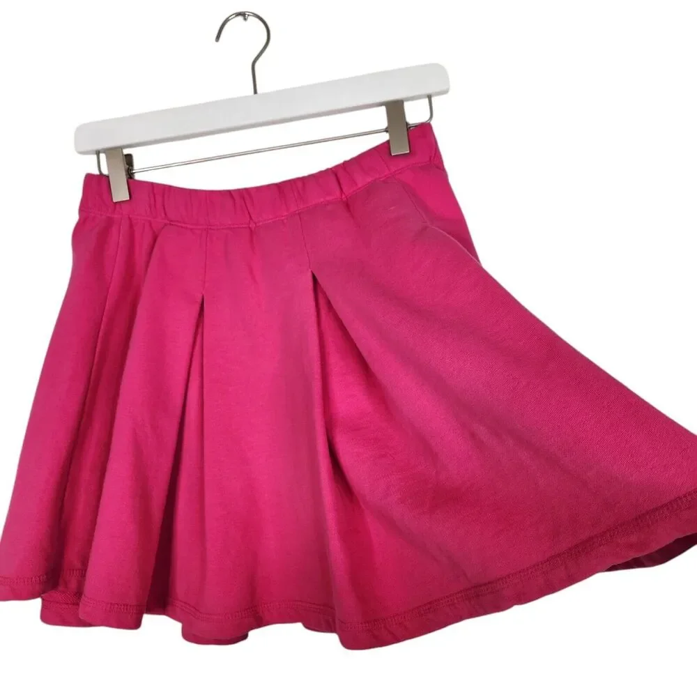 MONROW Skirt Womens Small Pink Pleated Tennis Skirt Pull‎ On Mini Soft Flounce